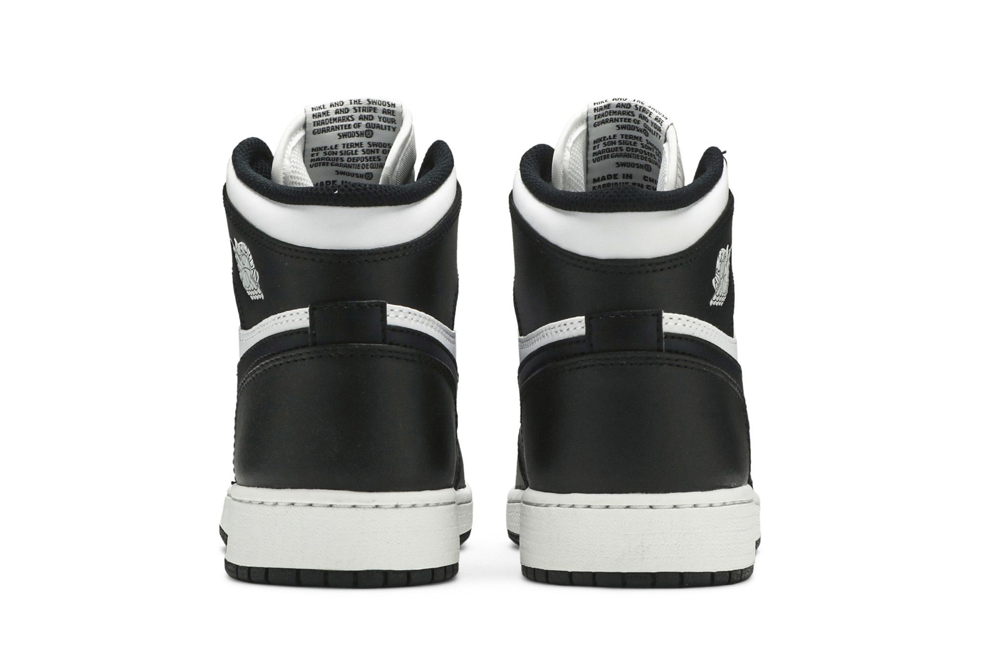 Size 5.0 Air Jordan 1 Retro High OG BG Black White 2014