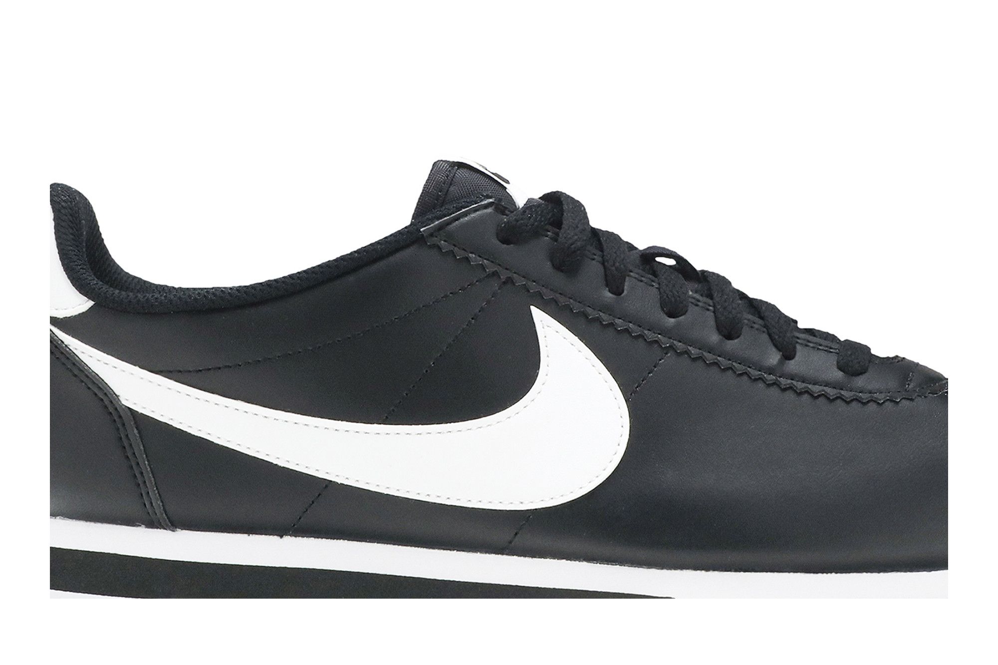 Buy Wmns Classic Cortez Leather Black White 807471 010 GOAT
