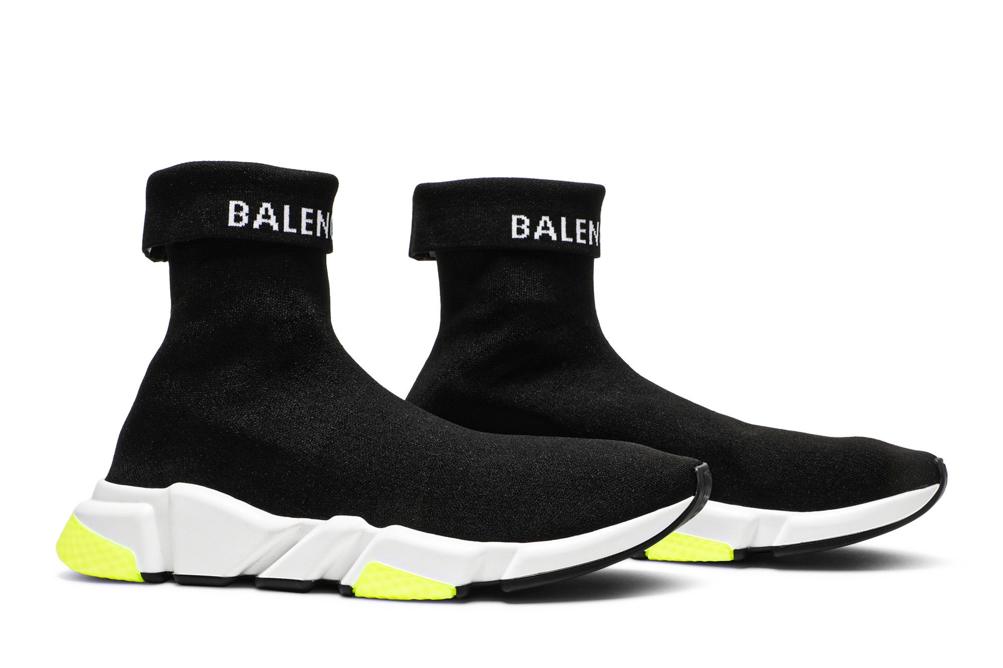 Buy Balenciaga Speed Sneaker Cuffed Black Yellow 534379 W1GV0 1006 GOAT AU