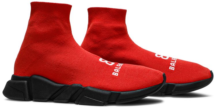 Balenciaga Recycled Speed Sneaker Red Black