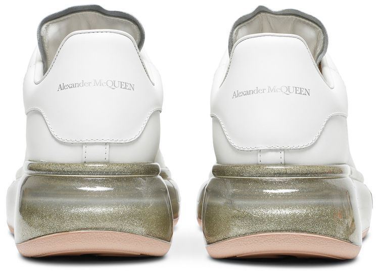 Alexander McQueen Wmns Oversized Sneaker Transparent Rose Gold Glitter