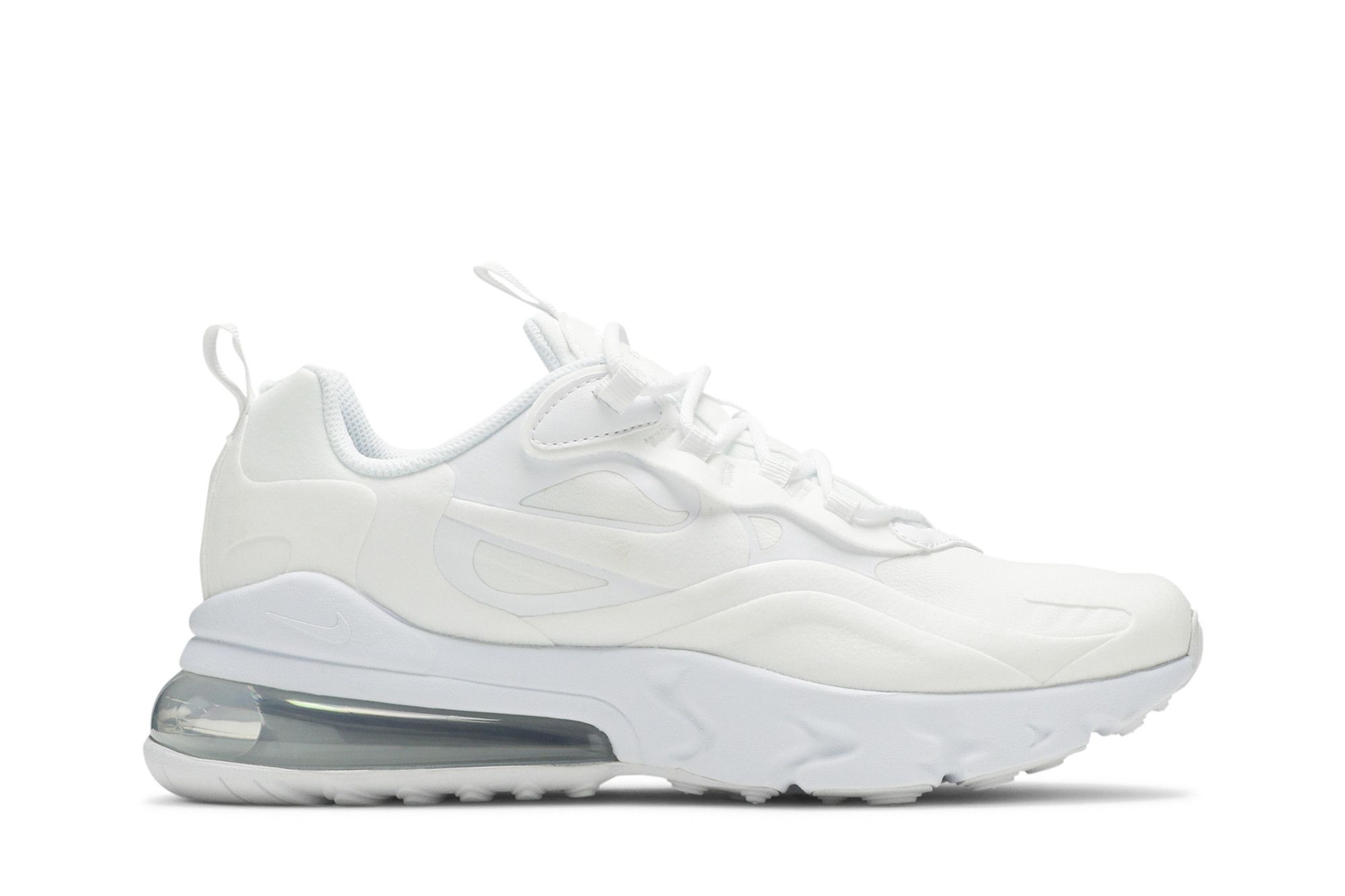 Size 4.0 Air Max 270 React GS Triple White
