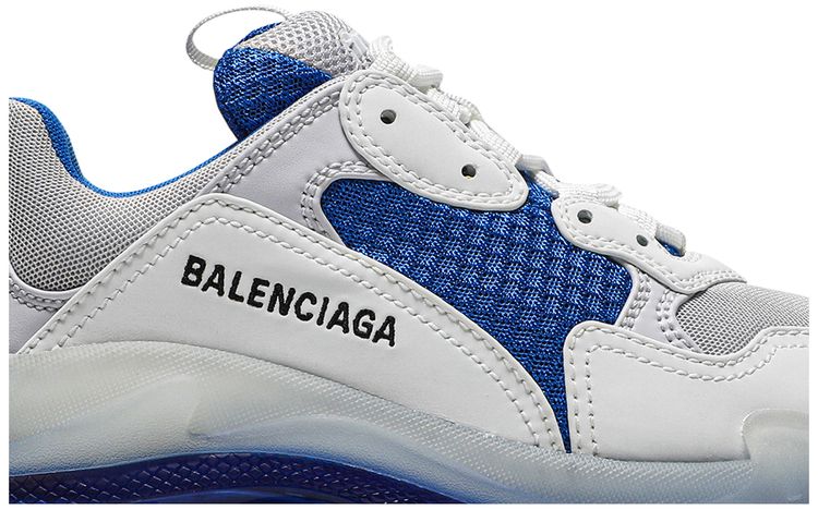 Balenciaga Wmns Triple S Clear Sole   White Blue