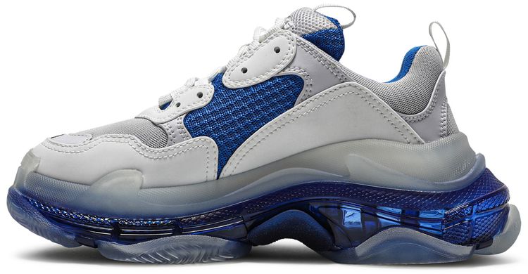Balenciaga Wmns Triple S Clear Sole   White Blue