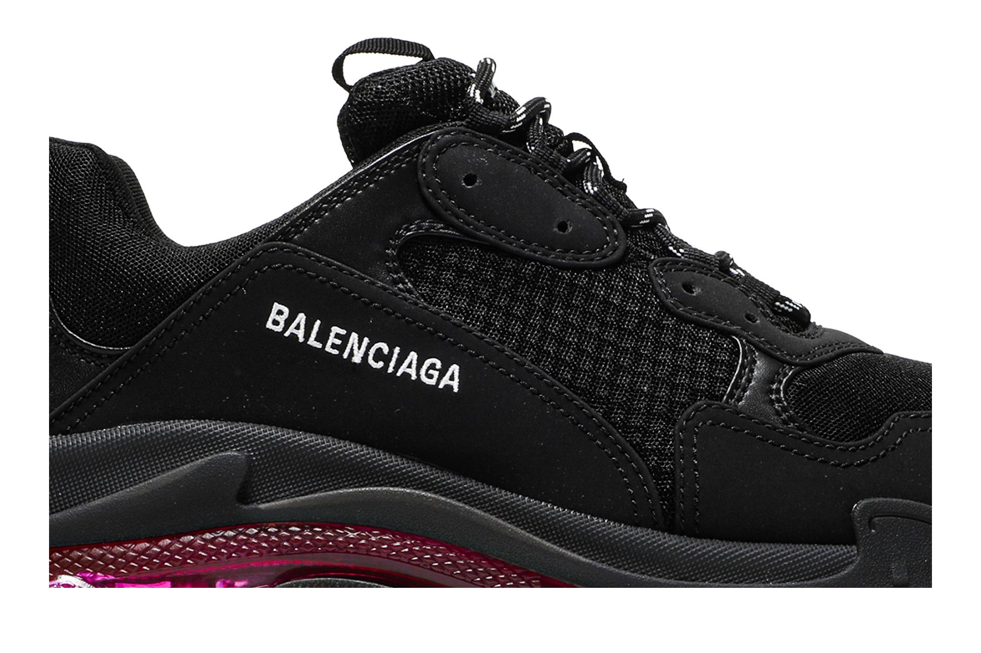 Triple s clear sole black top
