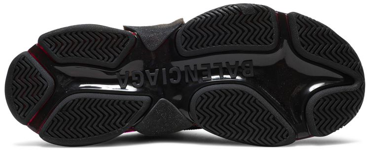 Balenciaga Triple S Sneaker Clear Sole   Black Pink Neon