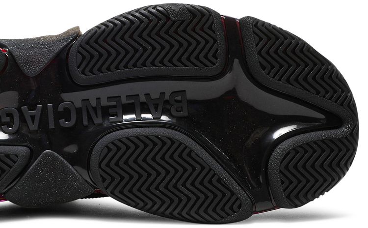 Balenciaga Triple S Sneaker Clear Sole   Black Pink Neon