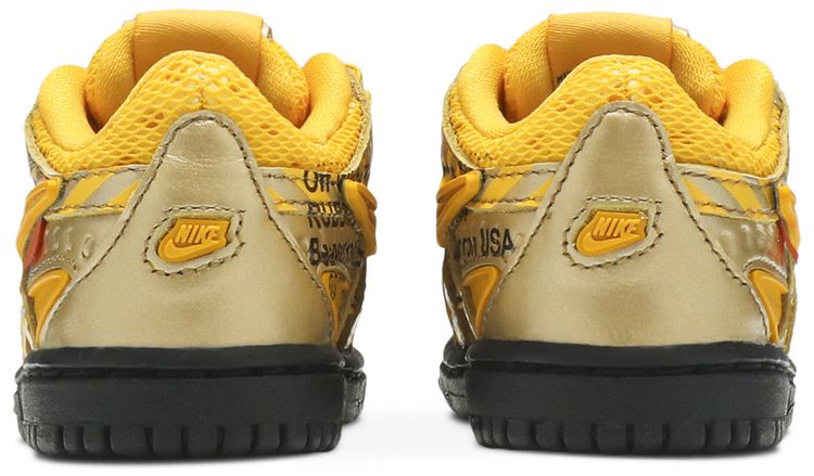 Off White x Nike Rubber Dunk TD University Gold