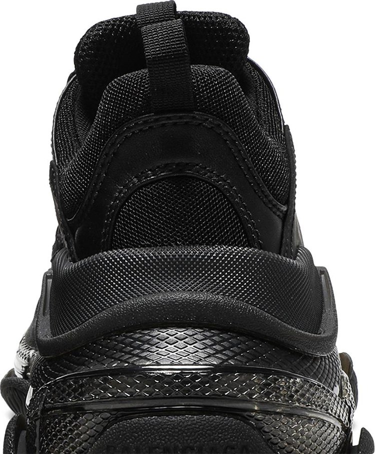 Balenciaga Wmns Triple S Sneaker Clear Sole   Black