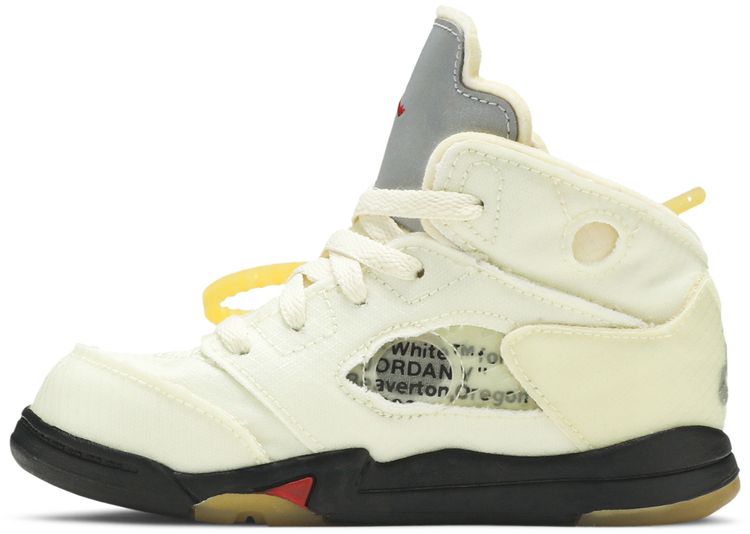 Off White x Air Jordan 5 Retro SP TD Sail