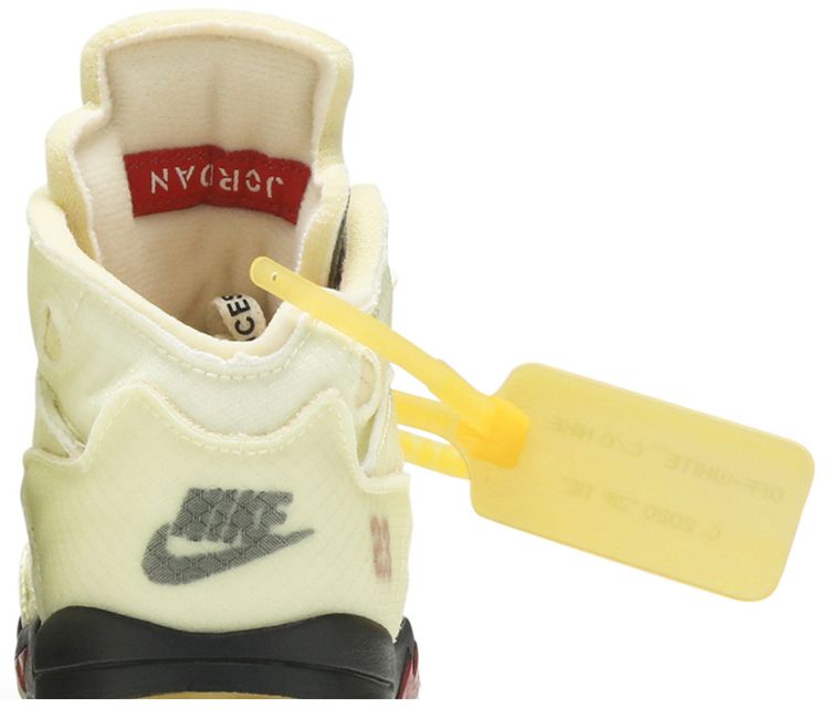 Off White x Air Jordan 5 Retro SP TD Sail