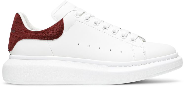 Alexander McQueen Oversized Sneaker Burgundy Crocodile