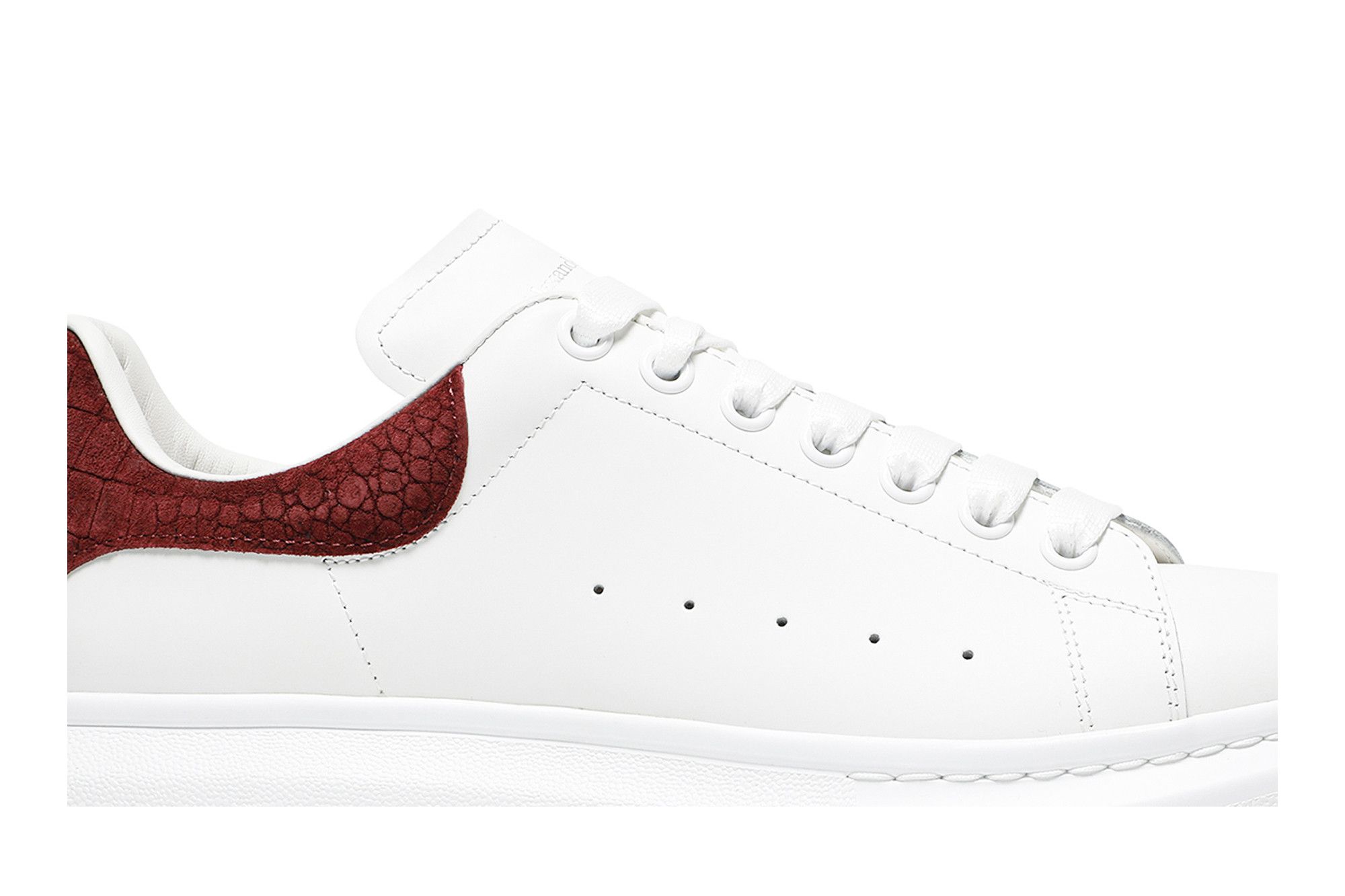 入荷nowオンラインストア Alexander 11.0 Size McQueen Crocodile' 'Burgundy Sneaker Oversized ゲームキャラクター