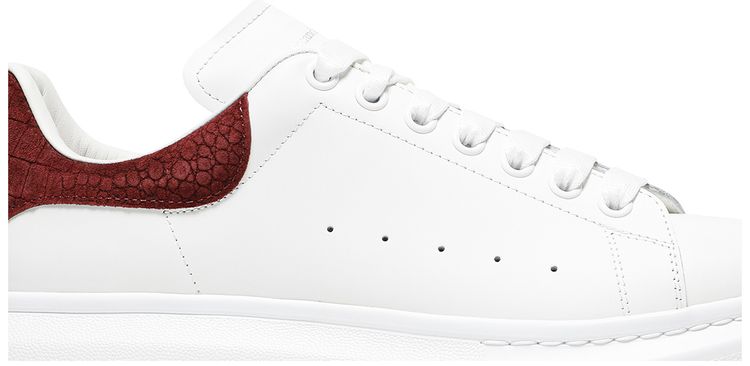 Alexander McQueen Oversized Sneaker Burgundy Crocodile