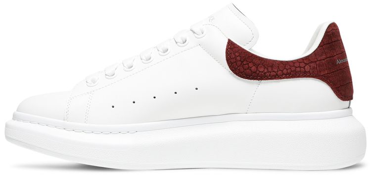 Alexander McQueen Oversized Sneaker Burgundy Crocodile