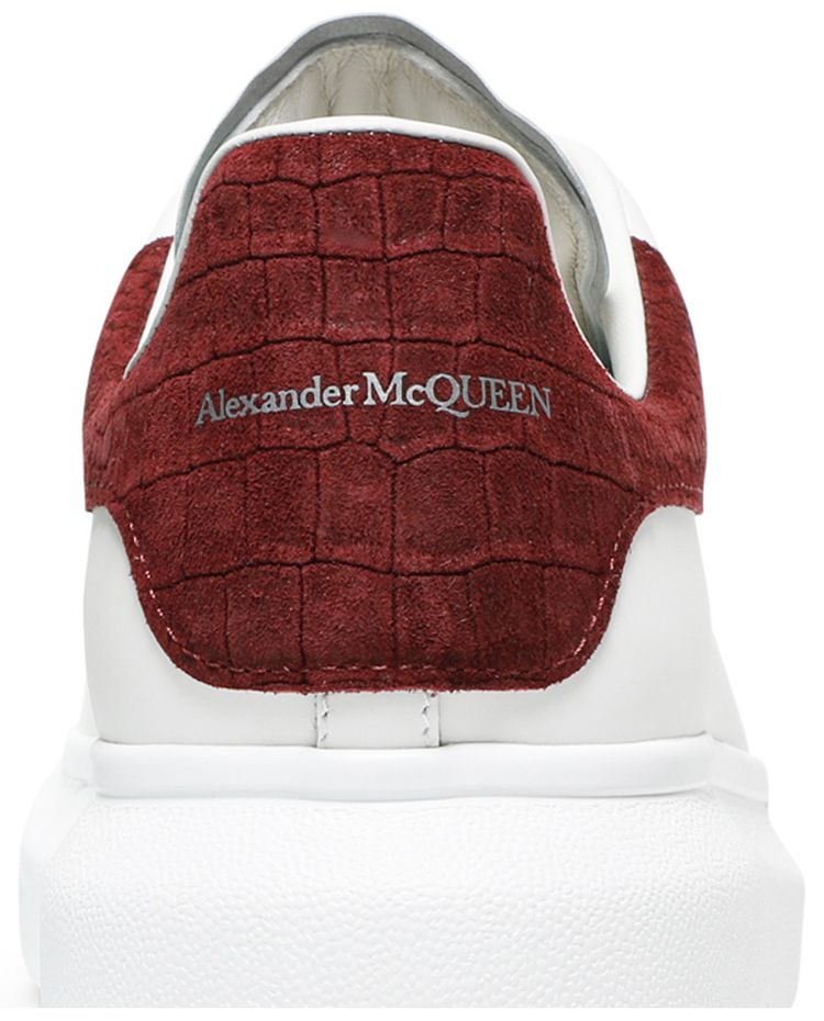 Alexander McQueen Oversized Sneaker Burgundy Crocodile
