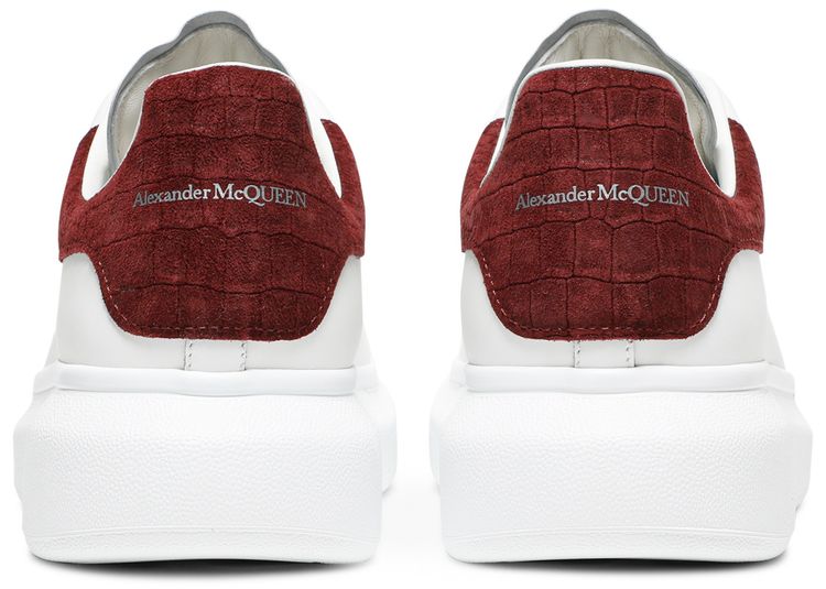 Alexander McQueen Oversized Sneaker Burgundy Crocodile