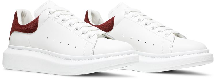 Alexander McQueen Oversized Sneaker Burgundy Crocodile