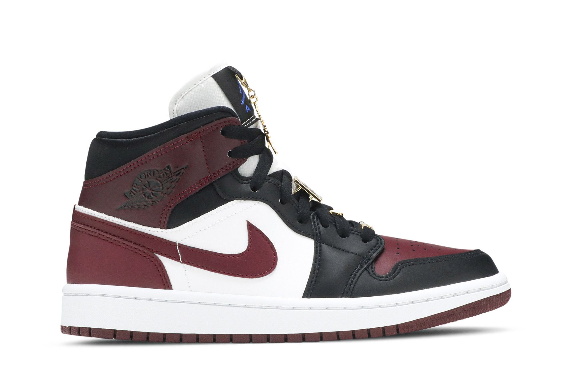 Size 11.5 Wmns Air Jordan 1 Mid SE Gold Pendants
