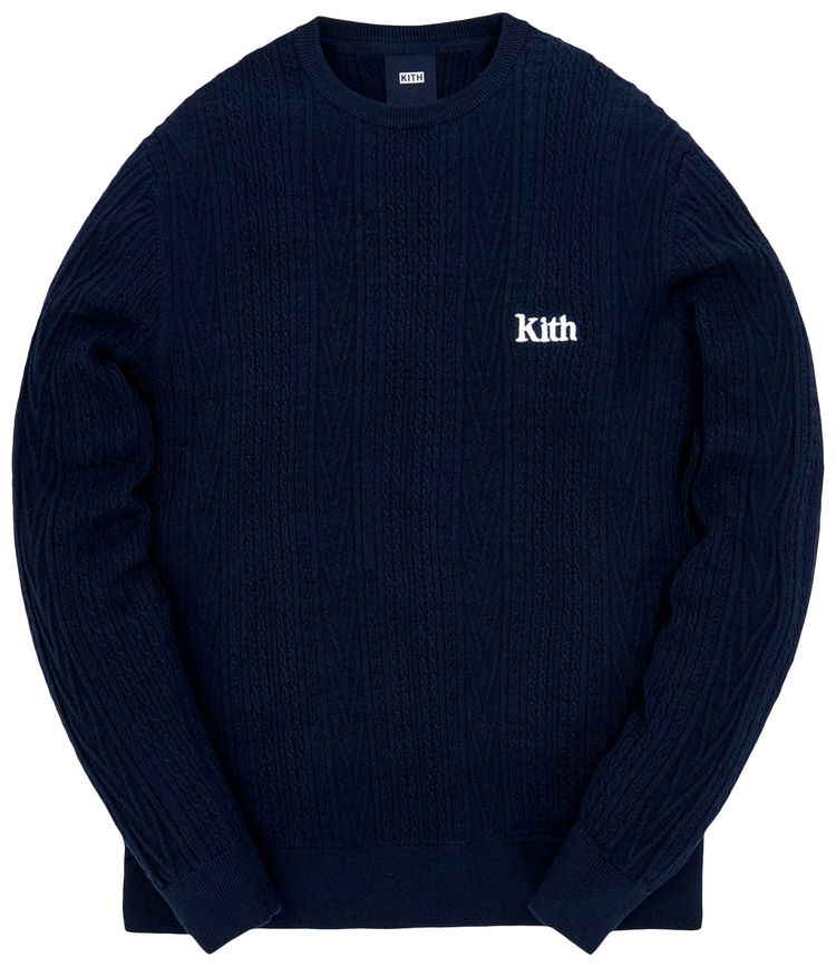 Kith Vintage Tilden Crewneck Sweater Obsidian Navy
