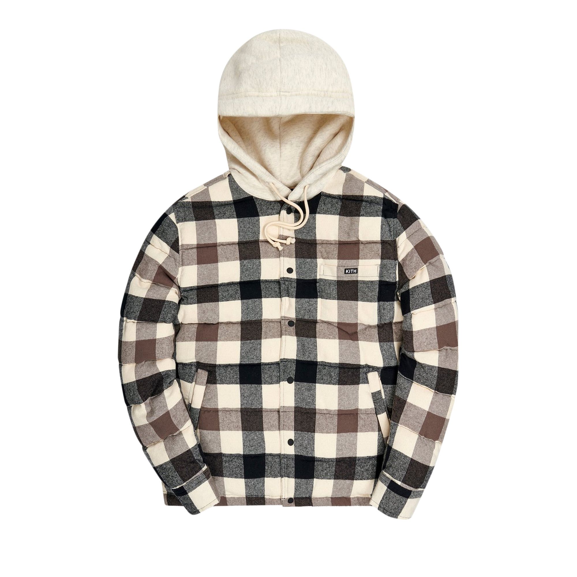 Buy Kith Sterling Quilted Shirt Puffer 'Beige/Multi' - KH3990 104 | GOAT