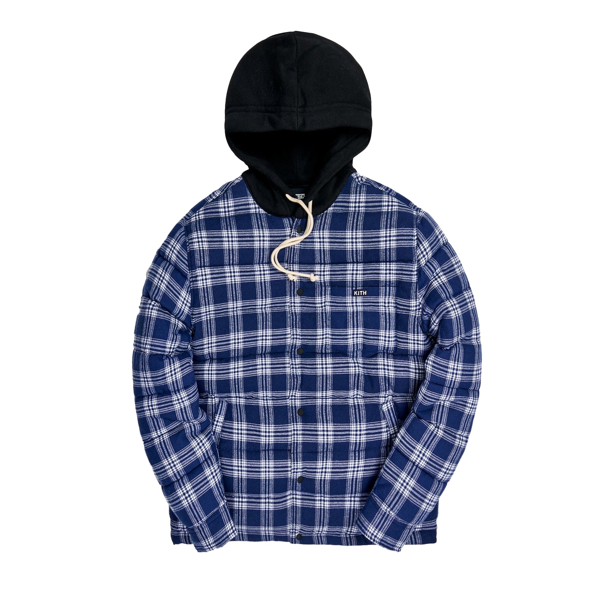 Kith Sterling Quilted Shirt Puffer 'Navy/Multi'