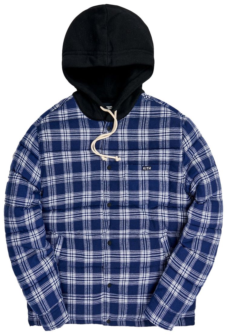 Kith Sterling Quilted Shirt Puffer NavyMulti