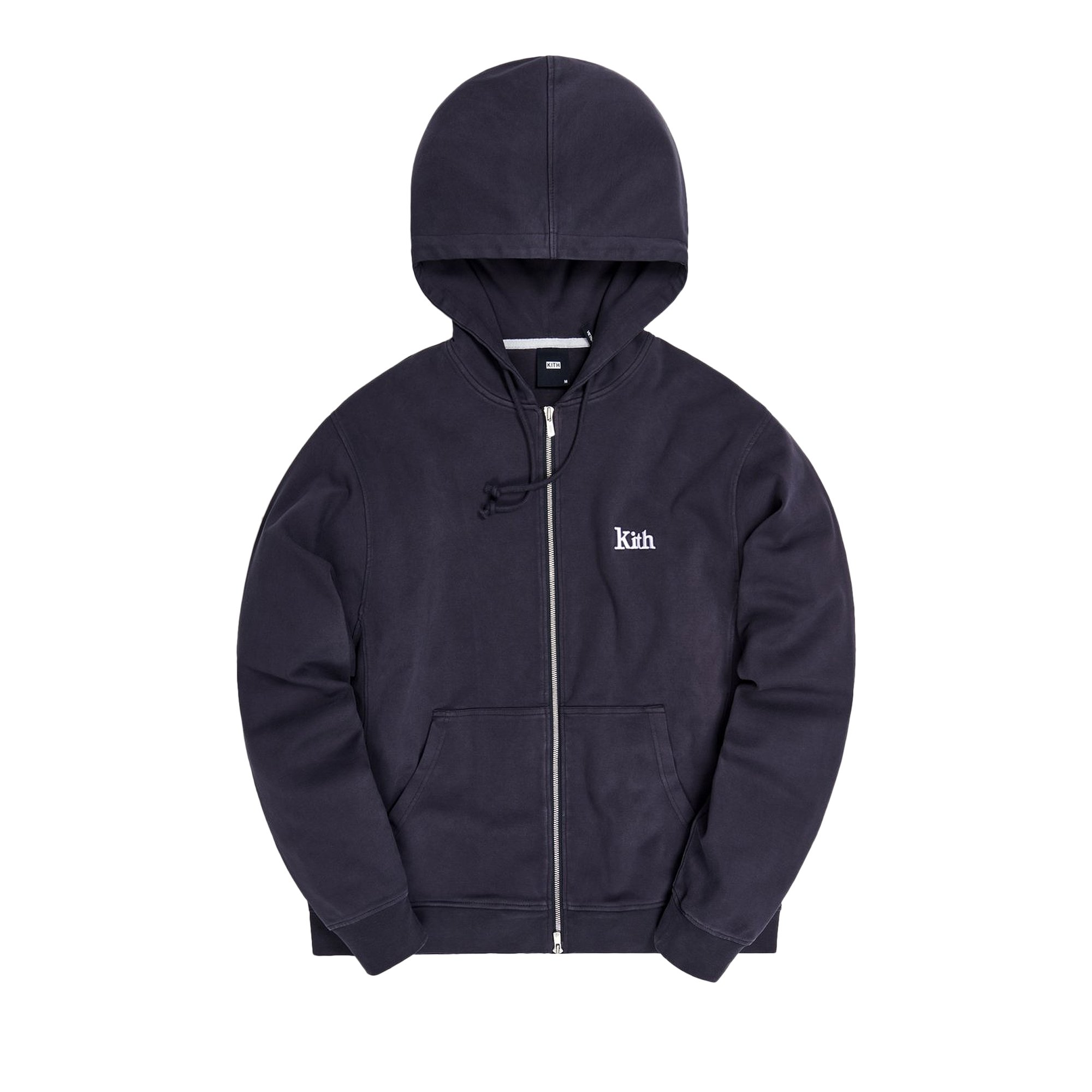 Buy Kith Compact Knit Williams III Zip Up Hoodie 'Battleship ...