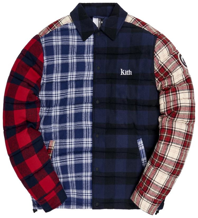 Kith Murray Quilted Shirt Jacket Plaid Multi