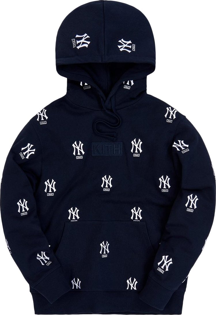 Kith For Major League Baseball New York Yankees Monogram Hoodie 'Navy'