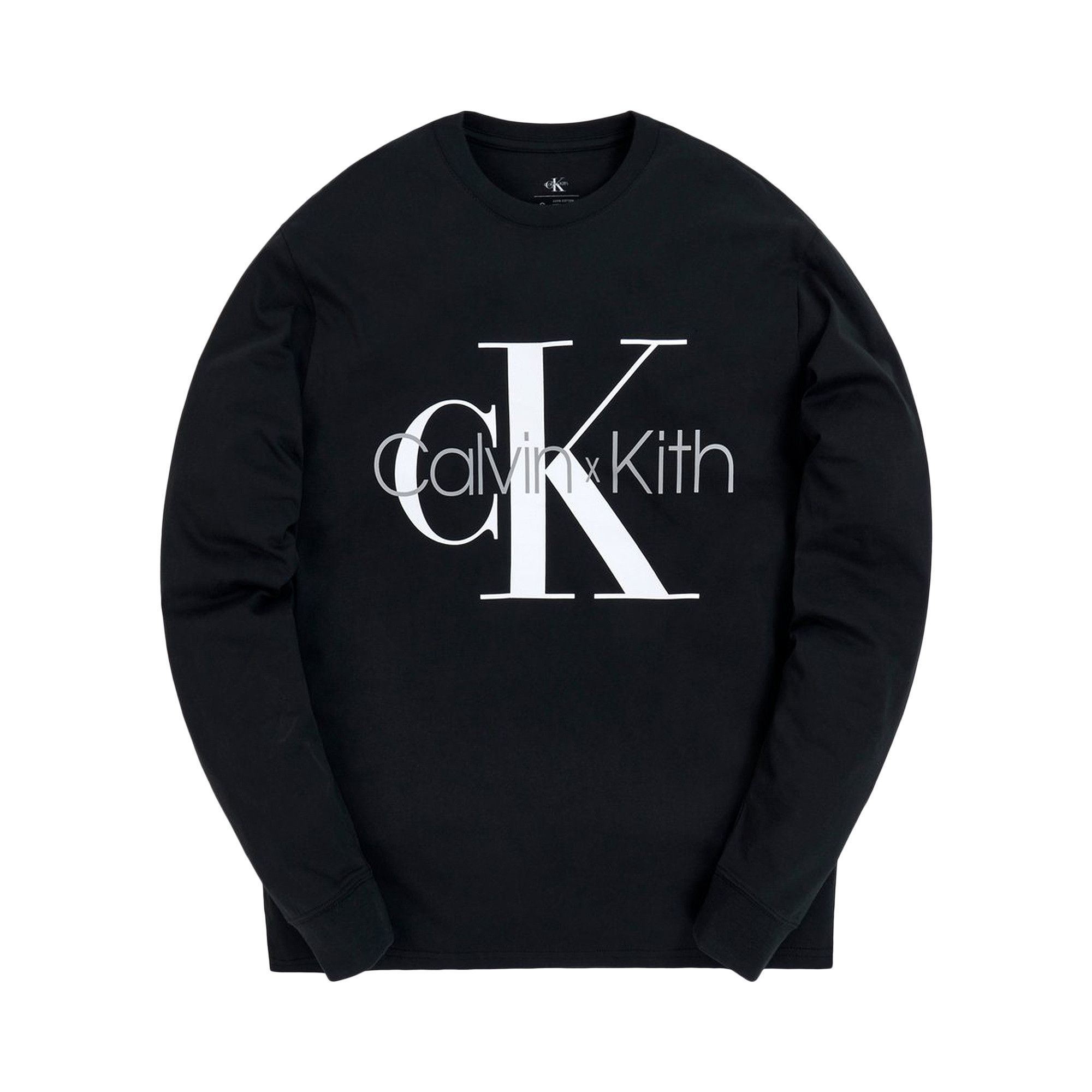 Buy Kith For Calvin Klein Long-Sleeve Tee 'Black' - KH3840 100 | GOAT
