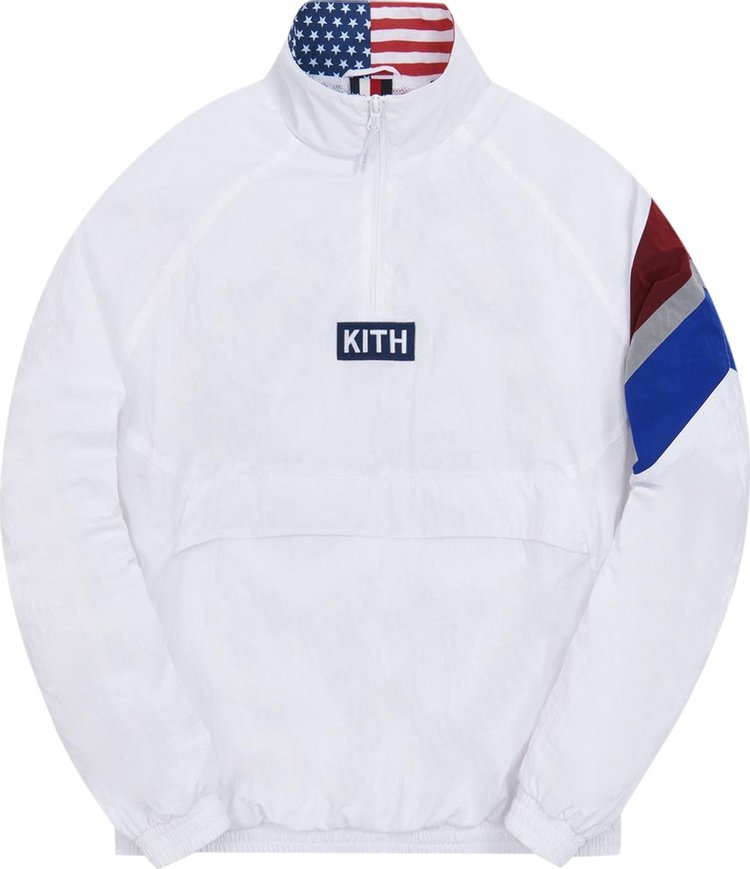 Kith Retro Quarter Zip Track Jacket 'White'