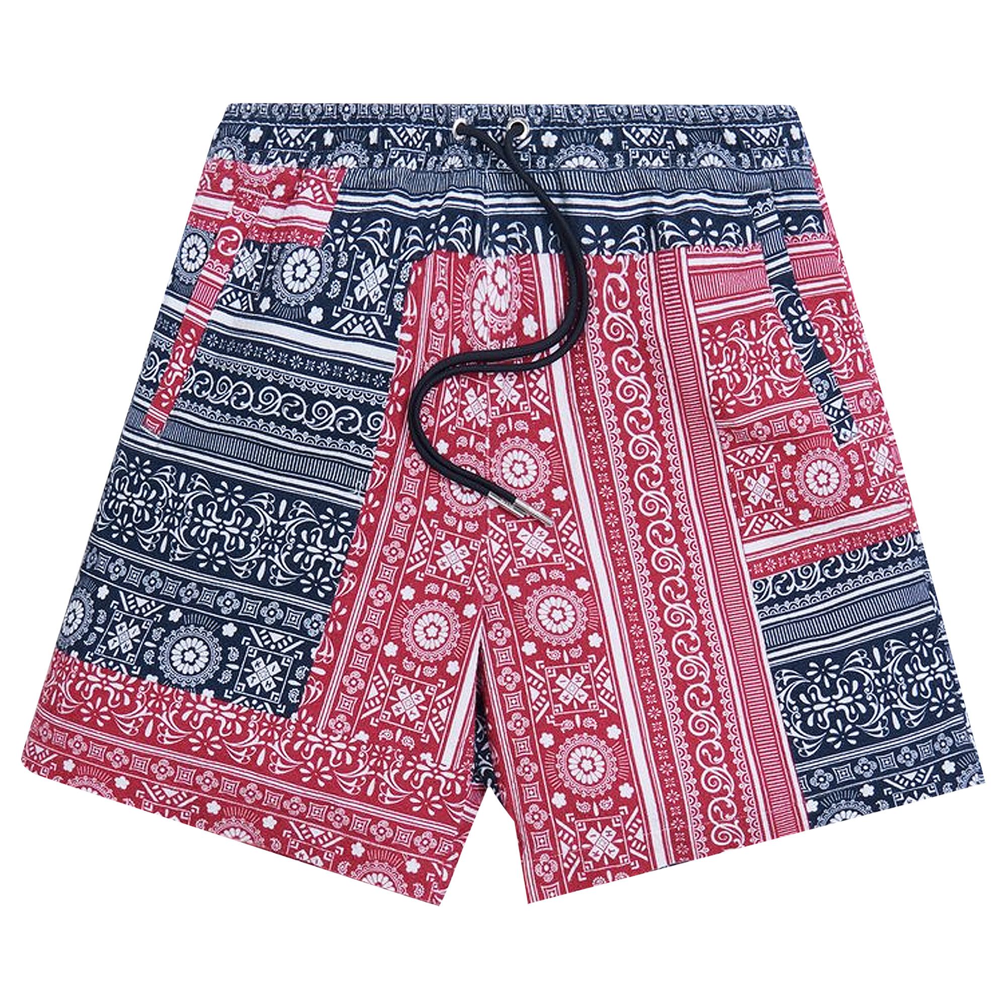 ショートパンツ KITH PATCHWORK BANDANA HARDAWAY XS Buy Kith Patchwork Bandana Hardaway 'Red/Navy/Multi' - KH6327 115