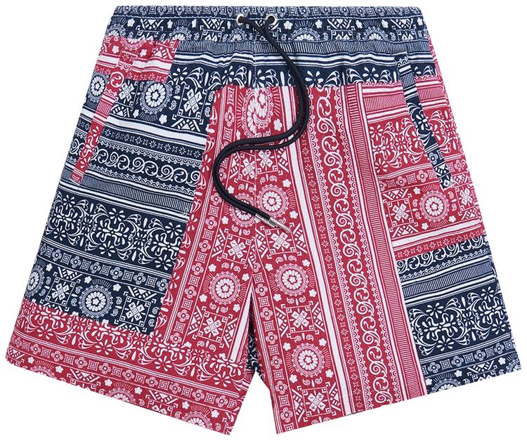 Kith Patchwork Bandana Hardaway RedNavyMulti