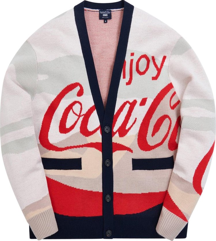 Kith x Coca Cola x Mitchell  Ness Coke Mountains Cardigan Multi