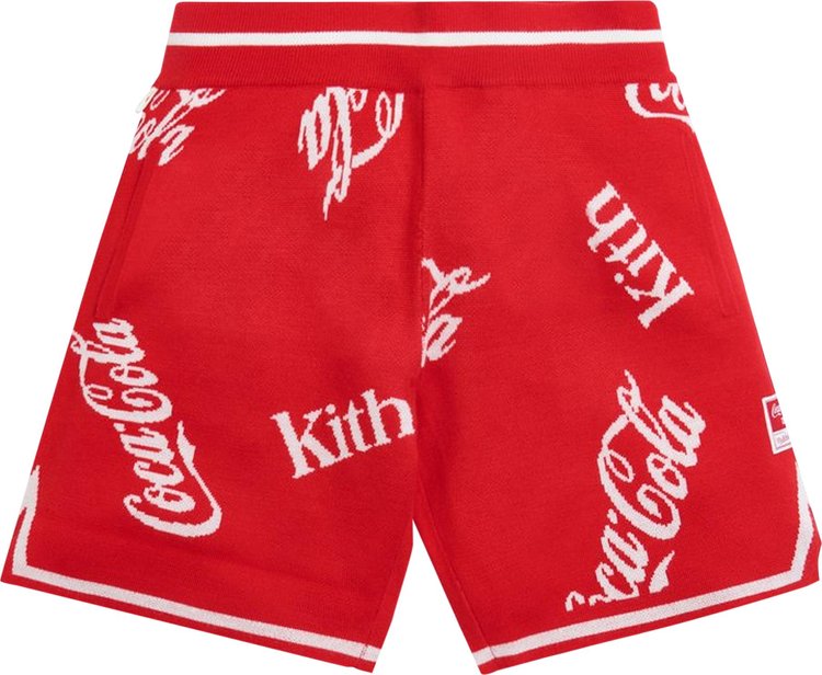 Kith x Coca-Cola x Mitchell & Ness Coke Logo Short 'Red'