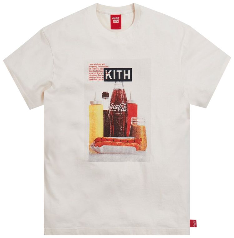 Kith x Coca Cola Hot Dog Vintage Tee Ivory