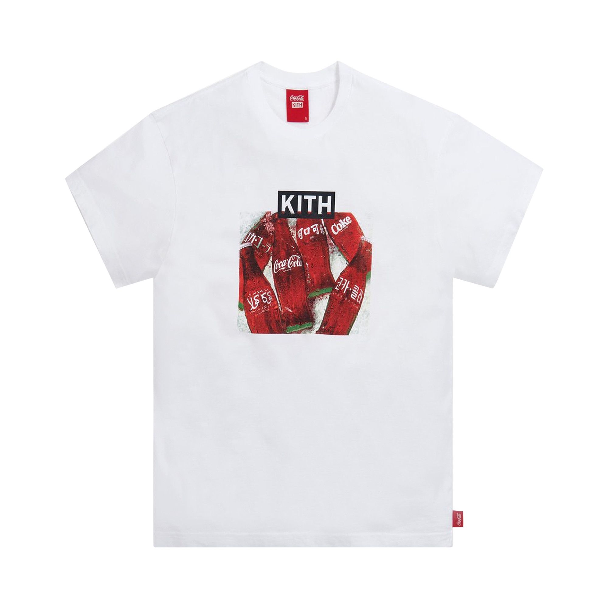 Buy Kith x Coca-Cola Language Bottle Vintage Tee 'White
