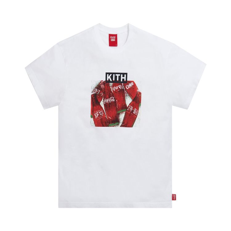 Kith x Coca Cola Language Bottle Vintage Tee White