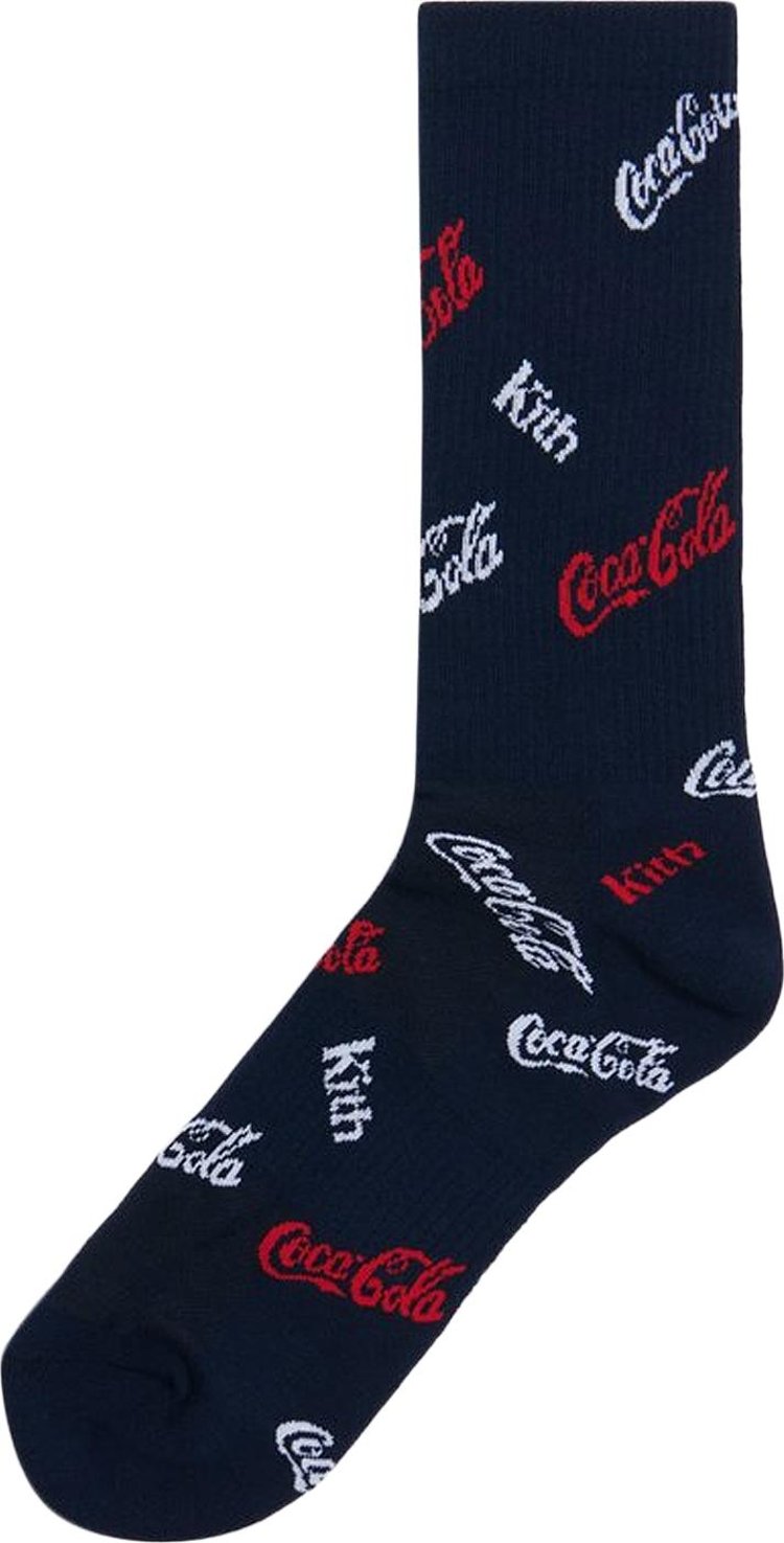 Kith x Coca-Cola Logo Sock 'Navy'