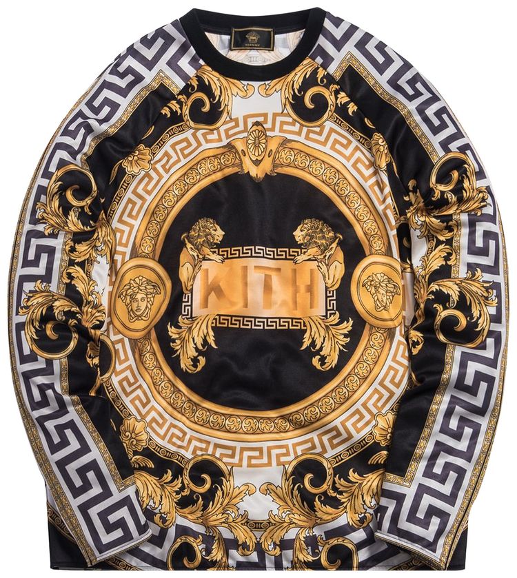 Kith x Versace Silk Crewneck BlackGold