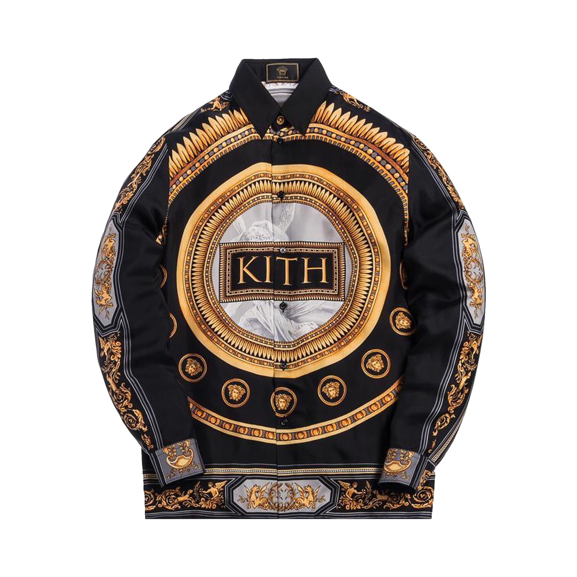 Buy Versace x Kith Silk Shirt Greco VSA82644 A229700 A70 GOAT UK
