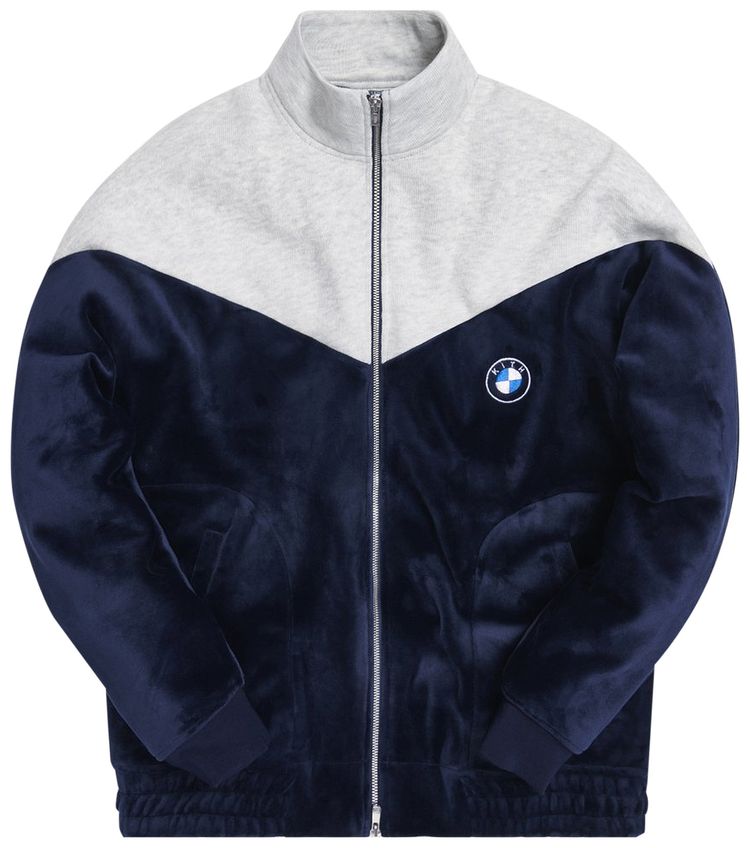 Kith For BMW Velour Track Jacket NavyMulti