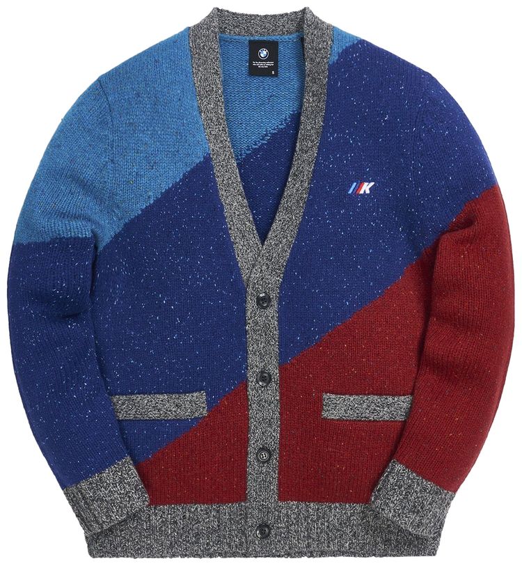 Kith For BMW Colorblock Cardigan BlueMulti