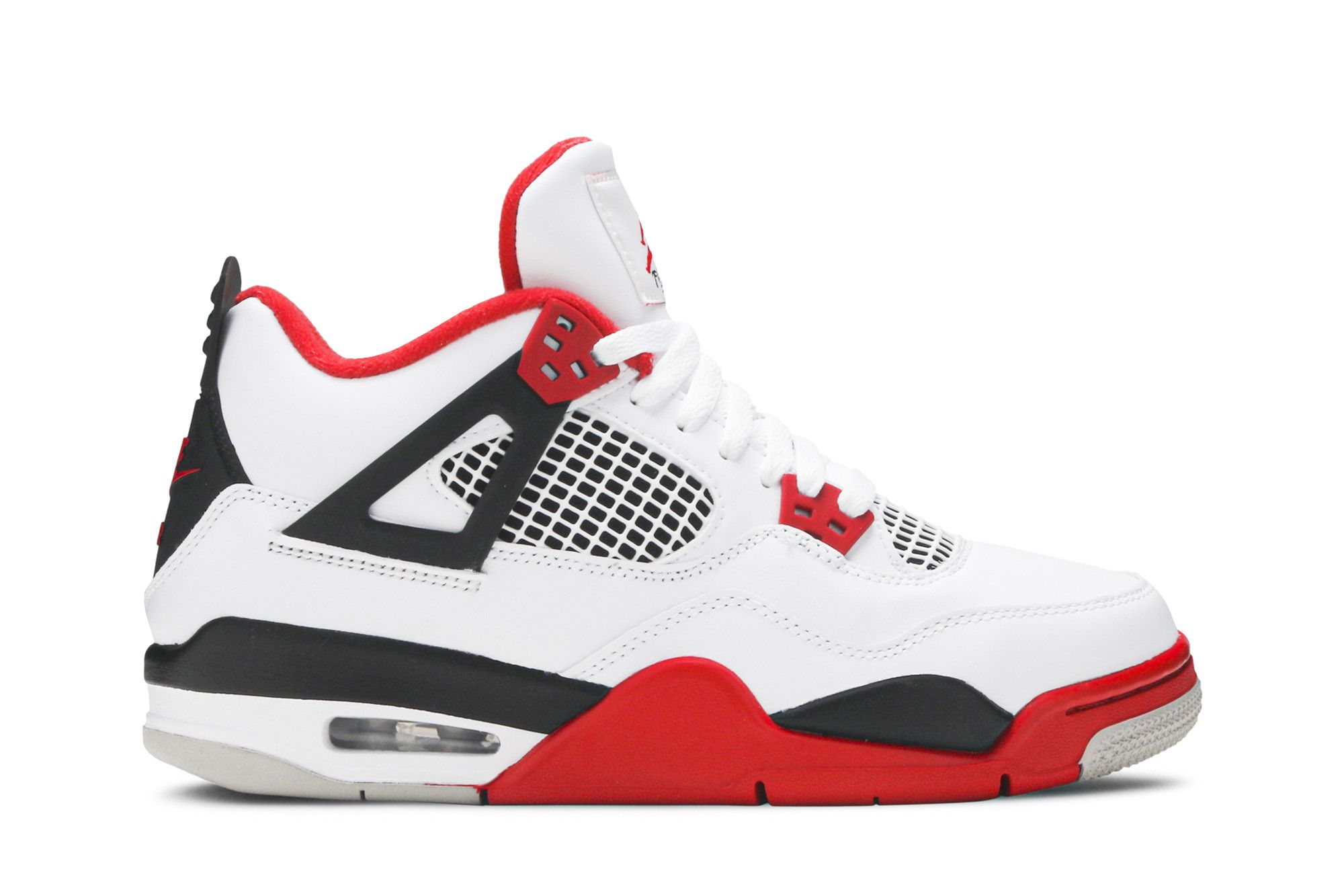 Size 5.0 Air Jordan 4 Retro OG GS 'Fire Red' 2020