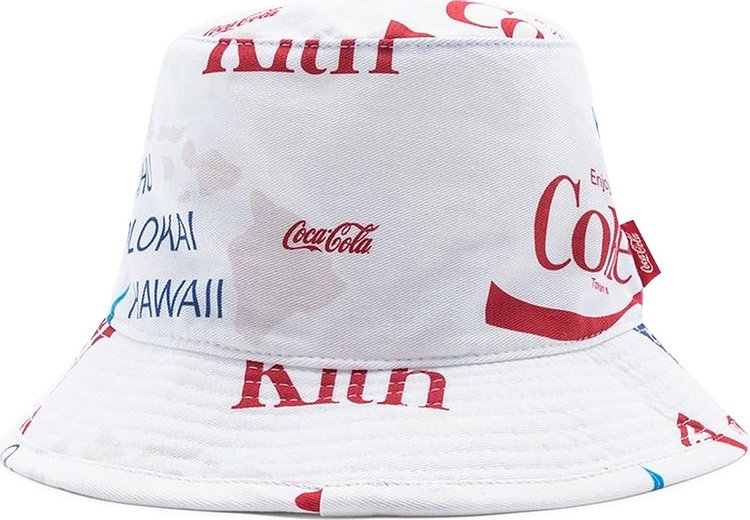 Kith x Coca-Cola Hawaii Bucket Hat 'White'