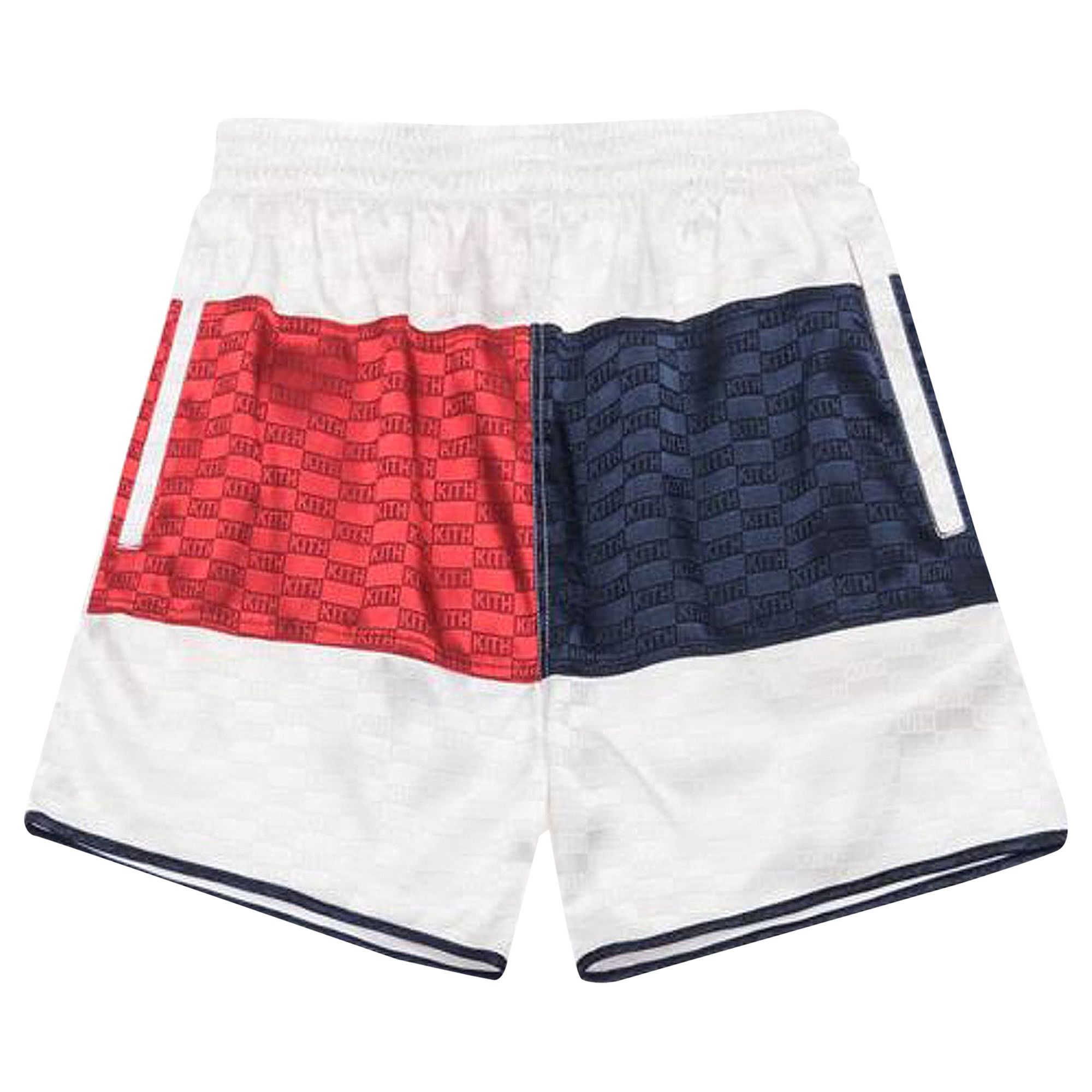 Kith×  Satin Boxing Shorts Buy Kith x Tommy Hilfiger Satin Boxing Short 'White