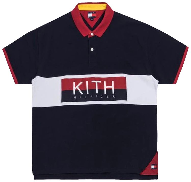 Kith x Tommy Hilfiger Chest Stripe Polo Navy