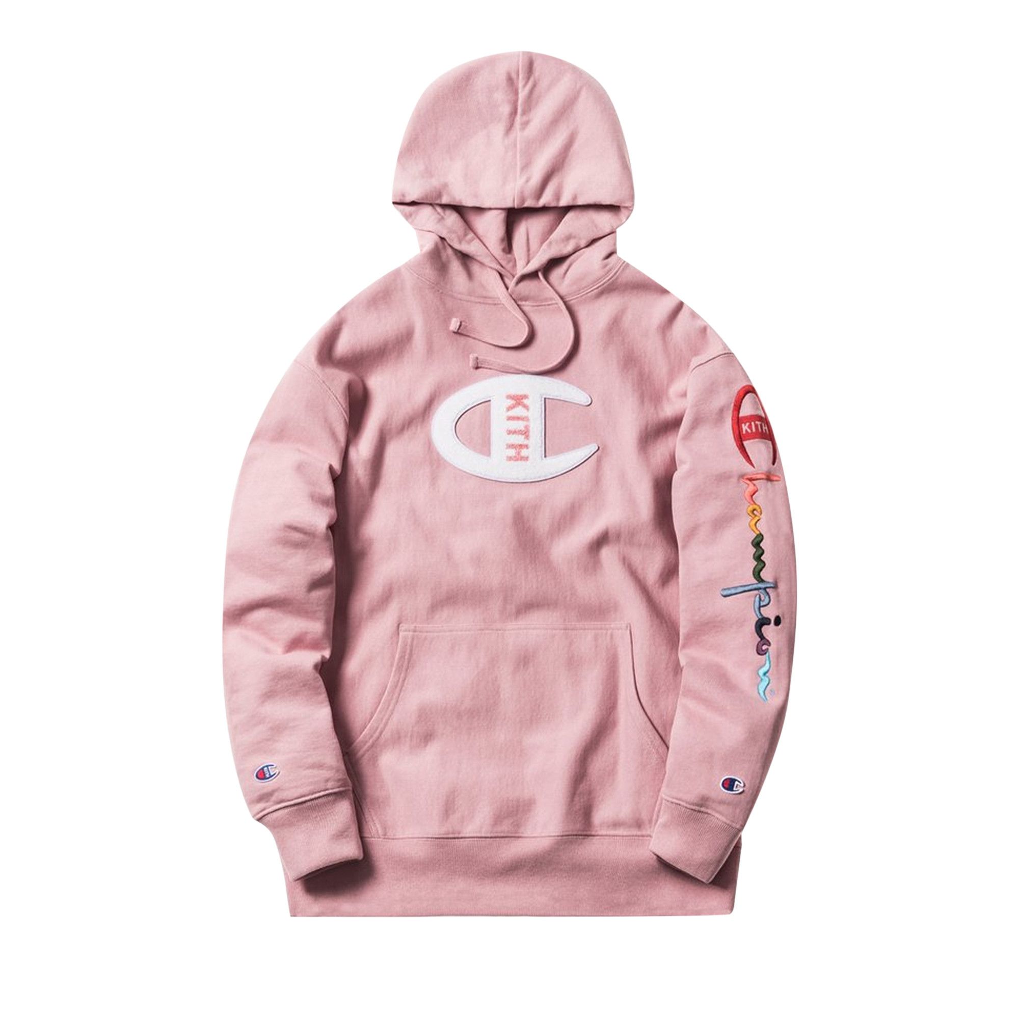 Kith champion hoodie pink new arrivals