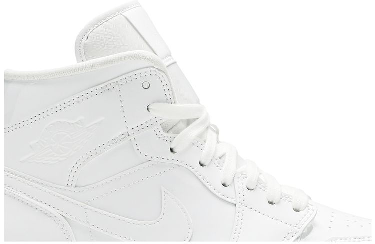 Buy Wmns Air Jordan Mid Patent 'Triple White' BQ6472 111 GOAT